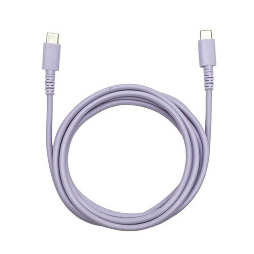 クオリティトラストジャパン QTC0417PU PD60W対応 Type-C to C やわらかいのに切れにくいケーブル 2m ..