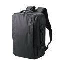 エレコム BM-BPEX01BK マチ拡張出張バックパック 〜15.6インチ ノートPC対応 33L ブラック
