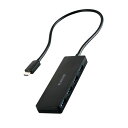 エレコム U3HC-H041BK USBハブ 5Gbps対応 Type-C 4ポート バスパワー専用 Windows・mac対応 ブラック(2)
