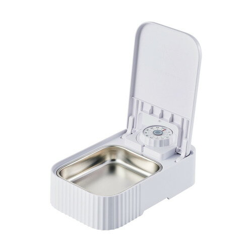 エレコム PET-AF06WH 自動給餌器 犬・猫用 ダイヤルタイマー式 1匹用