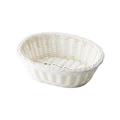 ちどり産業 抗菌PP丸型バスケット ホワイト KO-501WH