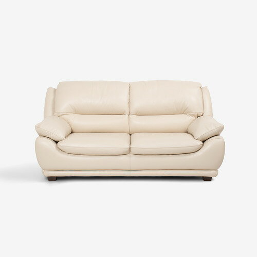 Leather - 大塚家具オリジナル ソファ 2.5人掛け 「オースチンKD」 幅187cm 革#J／S-862C ビスク色 脚部ロータイプ／ダークブラウン