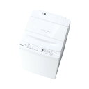 東芝 全自動洗濯機 洗濯:7.0kg 簡易乾燥 幅55.5cm ウルトラファインバブル洗浄 Ag+抗菌水 コンパクト設計 AW-7DH5(W) ホワイト系