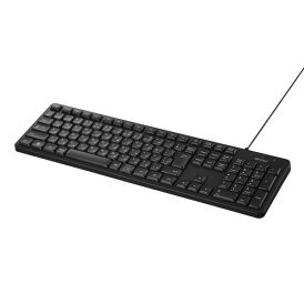 BUFFALO BSKBU340BK USB接続 有線キーボード 静音設計モデル Windows PC Chromebook対応 ブラック
