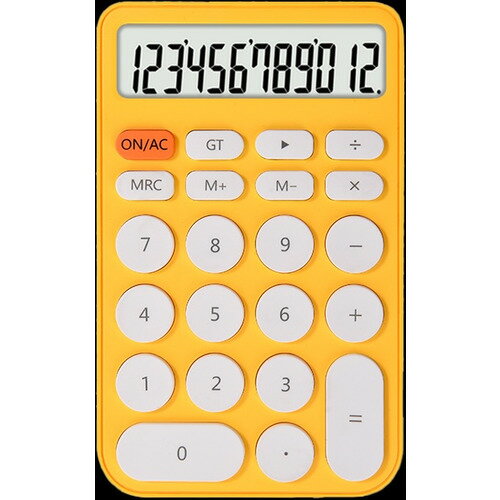 LTL Relation CALC001VY シンプルな機能で使いやすいカラフルな電卓 12桁表示・メモリー機能 オートパワーオフ機能付 ビビットイエロー LTL Relation CALC001VY シンプルな機能で使いやすいカラフルな電卓 12桁表示・メモリー機能 オートパワーオフ機能付 ビビットイエロー