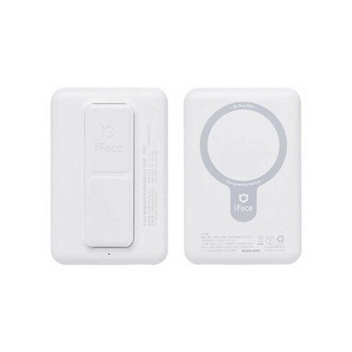 HAMEE iFace MagSynq モバイルバッテリー 5000mAh iFace ホワイト 41-978993