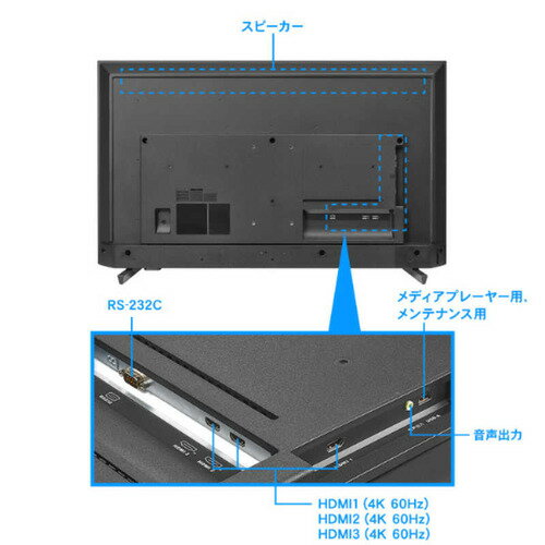 IOデータ 3辺フレームレス4K液晶ディスプレイ 43型ワイド ブラック LCD-U431DX