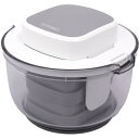 THANKO PDCR25HWH 押すだけ簡単ポテトカッター 約1.3L カッター3種 まとめて収納 清掃ブラシ付き