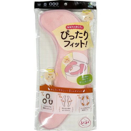 オカ ラクラクベンザ アンジェ 便座クッション トイレ 立体フィット構造 ピンク