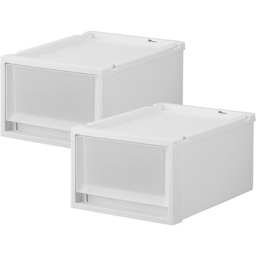 天馬 フィッツケース マルチ 40-30S 2個組 高さ20cm 収納ボックス Wクリア