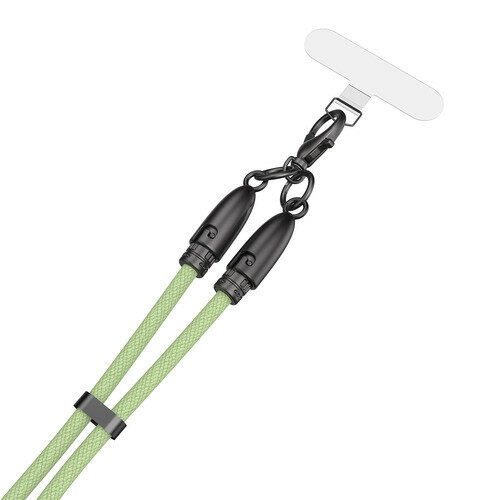 京ハヤ JKSTR34 スマホストラップ型 USB Type-C to C スタンダード ケーブル 1.2m ライトグリーン