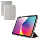 エレコム TB-A25MWVFCGB iPad Air ケース 11インチ ( M3/M2 )/10.9インチ 第5・第4世代 マグネット式フラップグレージュ