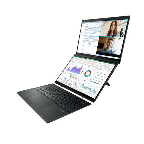 ASUS ノートパソコン Zenbook Duo UX8406CA-U9321W[14型 | QWXGA+ | Core Ultra 9 | 32GB | 1TB | Windows 11 Home | インクウェルグレー]
