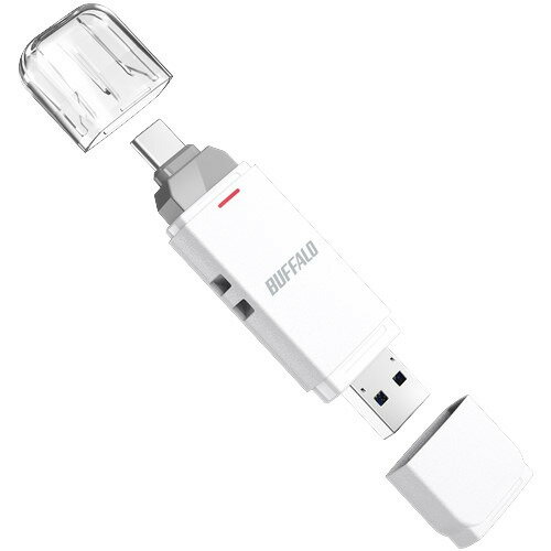 BUFFALO SSD-SD1.0U3-WA USB 3.2(Gen2) Type-C／Type-A両対応 スティック型SSD 1TB