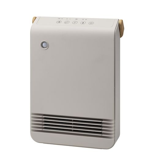 スリーアップ CH-T2517GG WOOD STYLE セラミックヒーター 節電／室温センサー付オンオフタイマー搭載 グレージュ発売日：2025年9月下旬●Wセンサー搭載大風量タイプ節電(人感)センサーと温度センサー搭載で節電に繋がります●上方向の手動ルーバー上15°まで風向を変えられます●持ち運びに便利は取っ手形状家中でご使用頂きたく、取っ手形状を採用。持ち運びやすくしました。さらに木目調でデザイン性も抜群●18〜30度の範囲で温度設定可能温度設定を行うと室温センサーで感知した温度が設定温度より高くなると自動で運転をOFFにします●便利なオフ・オフタイマー機能1〜8時間でオン・オフタイマーの設定が可能です（オン・オフタイマーの併用は不可）&nbsp;【仕様】サイズ：サイズ（約）360×265×115mm電源：AC100V 50/60Hz重量：約2.1kgモード：2段階首振り：上下手動ルーバーオフタイマー：1〜8時間消費電力：1200W省エネ機能：有人感センサー：有
