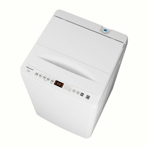 ハイセンス HW-T55J 全自動洗濯機 上開き 洗濯5.5kg 簡易乾燥(送風機能) ホワイト
