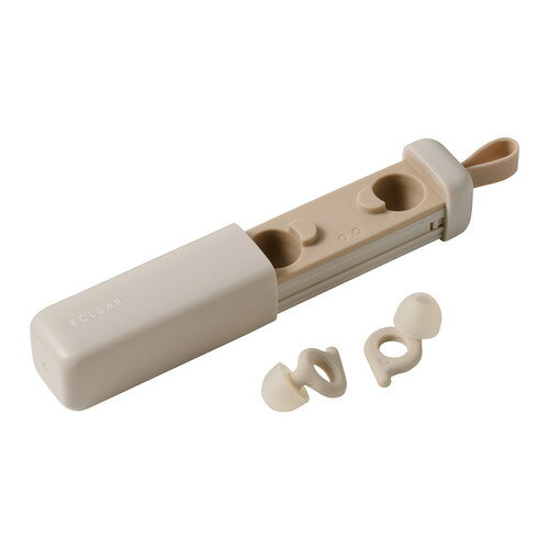 エレコム HCSL-EP01BE 耳栓 睡眠用 横向き寝 快眠 いびき対策 4サイズチップ 収納ケース付 エクリア ベ..