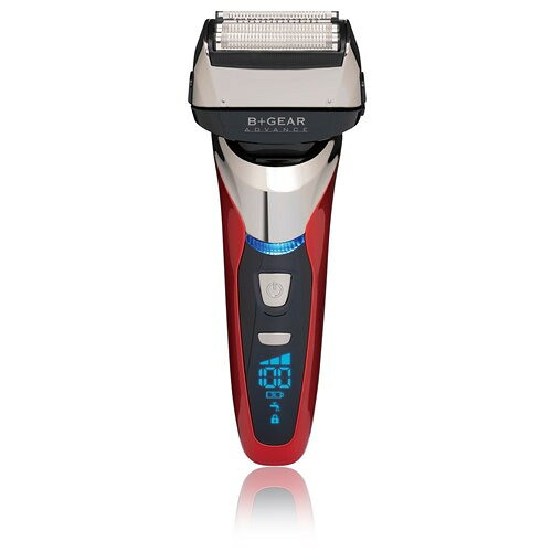 ヒーローグリーン HG-590R 充電交流式 4 枚刃シェーバー 4Dフローティングヘッド搭載 海外対応 レッド(2)