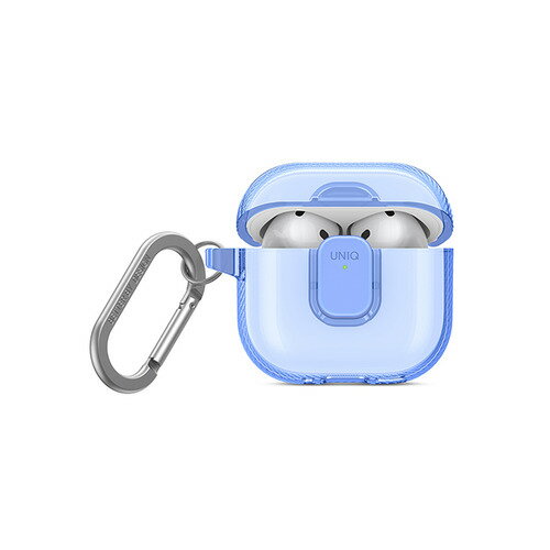 UNIQ UNIQ-AIRPODS(2024)-GLSPCBLU AIRPODS4 TPUケース UNIQ GLASE PRO クリアブルー