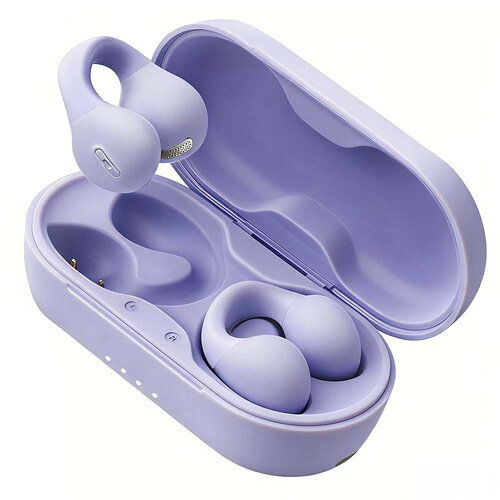KINGLUCKY I131 完全ワイヤレス オープン型イヤホン Bluetooth対応 パープル