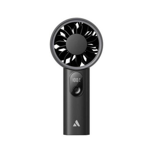 AECOOLY PE01BK Halo 03 Portable Handheld Fan 5段階風量切替 スマートLEDデジタ...