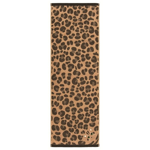プレーリードッグ Uchinoko mate ロングフェイスタオル ロゼット ブラウン 約34×100cm 綿100％ 今治タオル UNJF-2206