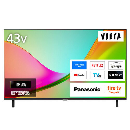 2017年Panasonic製43インチ4K高画質インターネットTV 4K高画質2017年