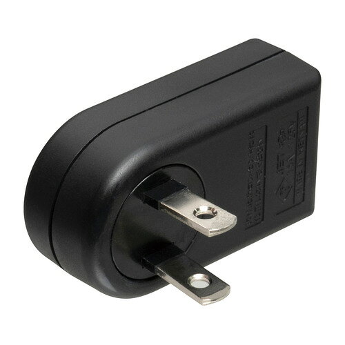 ELPA A-390B(BK) 回転アダプター プラグを180°回転 ブラック