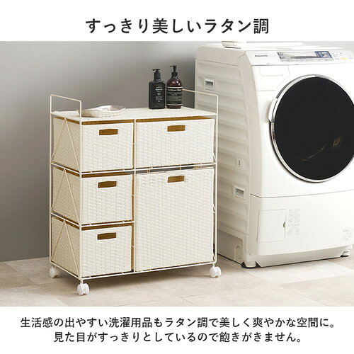 萩原 RAN-2458DBR ランドリー ダークブラウン [3]