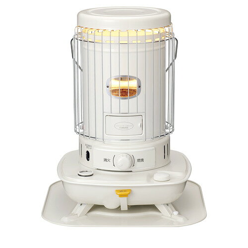 CORONA SL-5126(W) ポータブル石油ストーブ（対流型） 遠赤外線炎筒搭載 電源不要 13畳まで タンク容量6L ホワイト発売日：2026年10月1日●遠赤外線炎筒で身体をしんから温めます●広いスペースをまるごと暖房●停電時や災害時にも便利●非常時の備えとしてもおすすめです。●カフェやショップにもインテリアになる暖房。電源（100V）不要、信頼の日本製です。&nbsp;【仕様】暖房出力（kW）：5.14暖房のめやす：13畳（21.5m2）まで外形寸法〈置台を含む〉高×幅×奥行（mm）：553×460×460 質量（kg）：9.9タンク容量 （L）：6燃焼継続時間（約・h）（強〜弱）：12燃料消費量［kW（L／h）］：5.14（0.500）