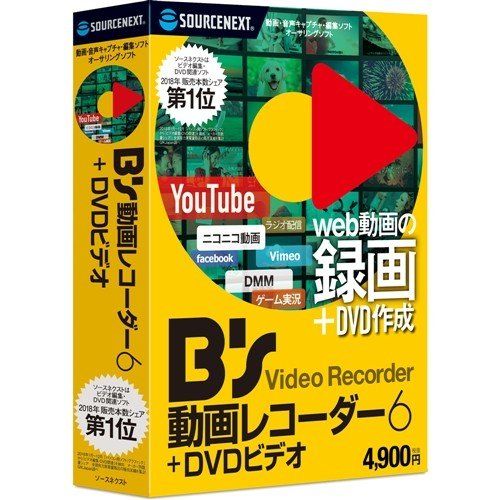 ソースネクスト B's 動画レコーダー 6＋DVDビデオ