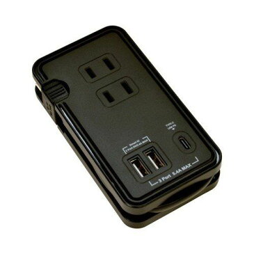 ラスタバナナ R3AC2A1C30W01BK マルチタップ Type-C PD30W USB-A×2 5V／2.4A 3コンセント ブラック