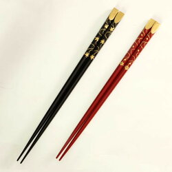【宮内庁御用達漆器山田平安堂】天削箸春秋蒔絵≪天然木塗箸≫【楽ギフ_包装選択】【楽ギフ_のし宛書】【楽ギフ_メッセ入力】