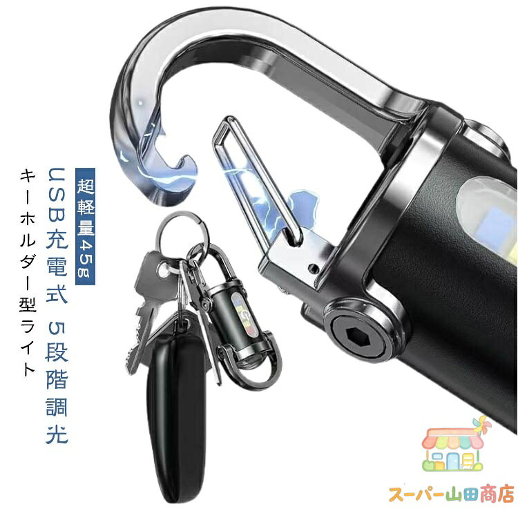 キーホルダー型ライト キーホルダー型ライト ミニLED懐中電灯 超軽量 防水IPX4 高...