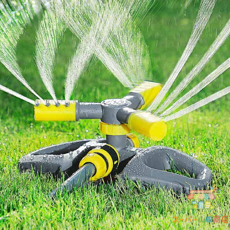 芝生スプリンクラー 散水 散水機 家庭用 自動回転式 360度回転 広範囲 芝生 灌漑 ...