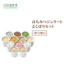 【山田養蜂場】はちみつジェラートよくばりセット 1箱（12個入） ギフト プレゼント 食べ物 食品 はちみつ 健康 人気 アイス 詰め合わせ スイーツ お子様 子供 ご年配 小分け 日持ち お歳暮