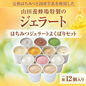 【山田養蜂場】はちみつジェラートよくばりセット 1箱（12個入） ギフト プレゼント 食べ物 食品 はちみつ 健康 人気 アイス 詰め合わせ スイーツ お子様 ご年配 小分け 日持ち プレゼント