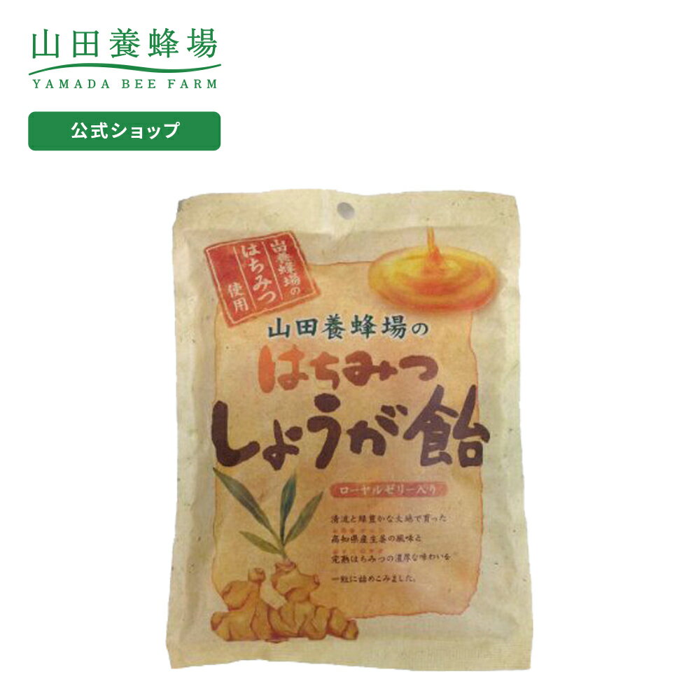 【山田養蜂場】はちみつしょうが飴 80g入（19-21粒） ギフト プレゼント 食べ物 食品 はちみつ 健康 人気 健康 お取り寄せグルメ 高級