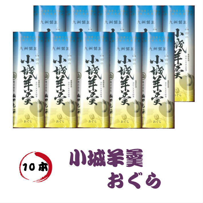 KBCテレビで紹介されました♪【小城羊羹】160g小倉 10本セット　※やわらかタイプ（あす楽 ギフト バレンタイン ホワイトデー 父の日 母の日 誕生日 プレゼント 敬老の日 お中元 御中元 御歳暮 お歳暮 当店オススメ 店頭受取対応商品 ）