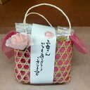 母の日かご盛り 小城羊羹 ほうじ茶 詰合せ 造花付き 母の日掛け紙