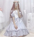 ワンピース レディース ロリータ ドレス 長袖/半袖 膝丈 ゴスロリ ドレス 黒 ロリータファッション Lolita メイド服 コスプレ　コスチューム 衣装　仮装　余興