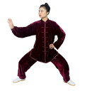 秋冬太極拳専用服 太極拳演出服 舞台衣装/団体服/朝練/トレーニングプレゼント/試合選択太極拳/武術 カンフー/スポッツ運動服 気功ユーガ男女兼用厚手