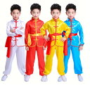 舞台衣装 子供 キッズ団体服 男女兼用 上下セット 100-170 キッズ武術衣装 カンフー 演出装 ステージ衣装 男の子 女の子 中国風 武術稽古 太極拳ウエ...