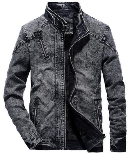 送料無料 メンズジャケット　デニムジャケット 立派なスプリングコート立ち襟スリム　Gジャン　2色　紳士服　テーラードジャケット　定番　大きいサイズ　トレンチコート