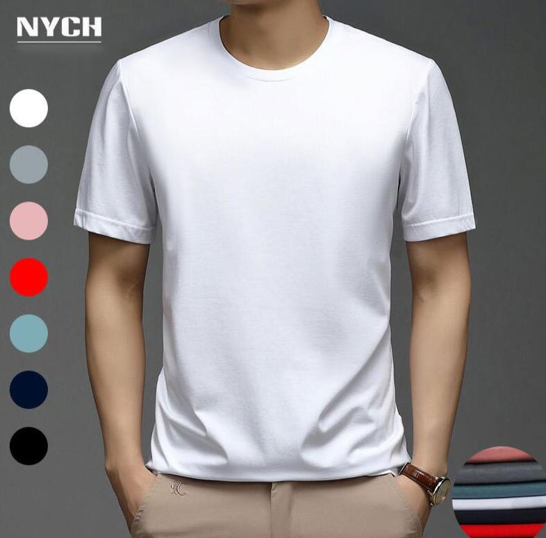 Rakuten - メンズtシャツ　無地　夏紳士服　カジュアル　ビジネス　半袖　メンズトップス 通気性抜群　ゴルフウェア　7色　シンプルなデザイン