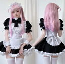 メイド服 コスプレ メイドコスプレ衣装 ショート丈 レディース エプロン リボン セクシー 7点セットアップ 大人ロリータワンピース ハロウィン Halloween コスチューム イベント cosplay