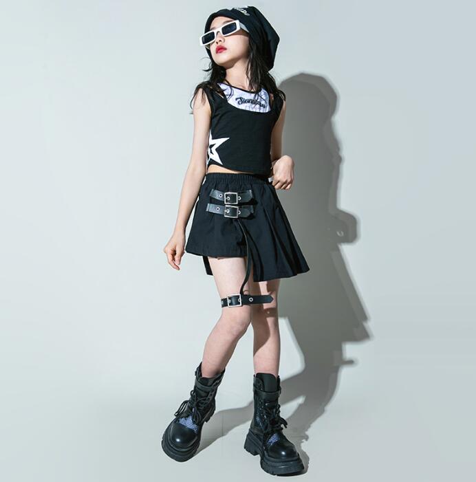 女の子ヒップホップジャズダンス衣装...