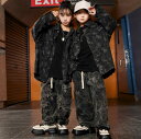 迷彩柄子供ダンス衣装 ヒップホップジャズダンスウェア ブルゾンジャケット 迷彩柄パンツ 舞台演出服 長袖tシャツ パーカー 女の子/男の子兼用 2点/3点セットアップ コスチューム イベント パーティー hiphop