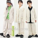 子供スーツセット ゆったりヒップホップジャズダンス衣装 長袖ワイシャツ レイヤード風スーツジャケット ノーカラーコート スーツパンツ 学園祭 イベント 秋冬キッズ社交ダンス衣装 男女兼用 HIPHOP 舞台演出服 団体服 発表会 チアリーディング 110-180cm