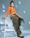 女の子ダンス衣装 ヒップホップジャズダンスウェア カットソートップス 迷彩柄サルエルパンツ ミリタリー女の子hiphopjazzダンス服 春秋キッズダンス衣装 舞台演出イベント コスチューム ステージ演出服 社交ダンス衣装